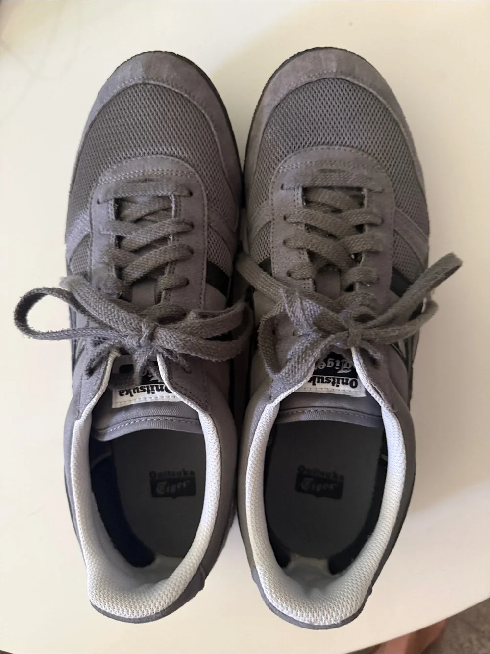 Onitsuka Tiger by Asics Men's Gray Lace-Up Mesh & Suede Sneakers